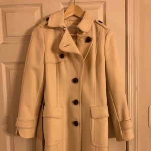 Cream Banana Republic Coat